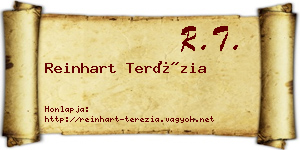 Reinhart Terézia névjegykártya